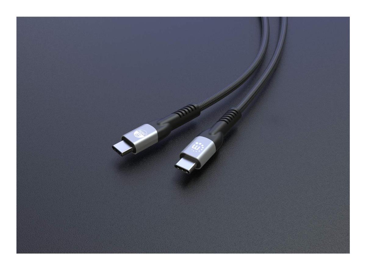 INTELLINET/MANHATTAN USB4 Type-C 40 Gbps 8K Video and 240 W EPR Charging Cable / PD 3.1
