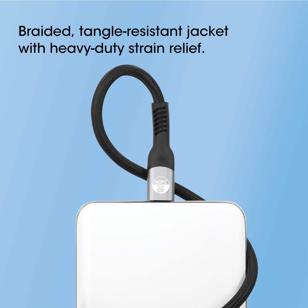INTELLINET/MANHATTAN USB4 Type-C 40 Gbps 8K Video and 240 W EPR Charging Cable / PD 3.1