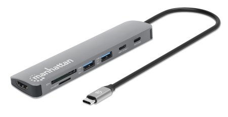 INTELLINET/MANHATTAN USB-C PD 7-in-1 HDMI 4K Docking Station / Multiport Hub
