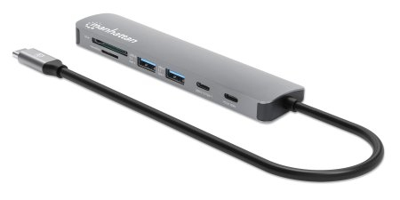 INTELLINET/MANHATTAN USB-C PD 7-in-1 HDMI 4K Docking Station / Multiport Hub