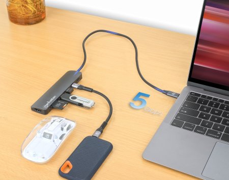 INTELLINET/MANHATTAN USB-C PD 7-in-1 HDMI 4K Docking Station / Multiport Hub