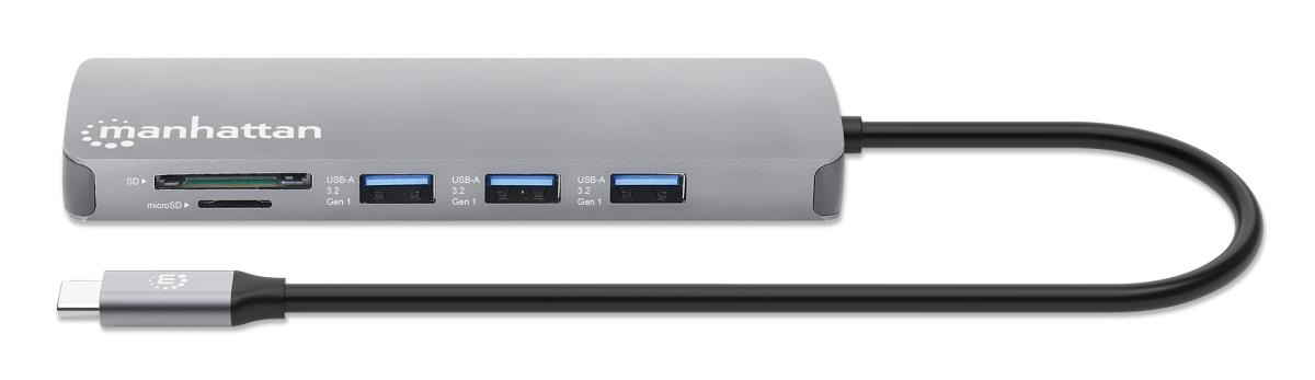 INTELLINET/MANHATTAN USB-C PD 9-in-1 HDMI 4K Docking Station / Multiport Hub