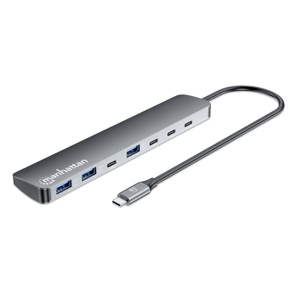 INTELLINET/MANHATTAN 10G/5G USB-C / USB-A Hub 4+3 7-Port with Power Delivery