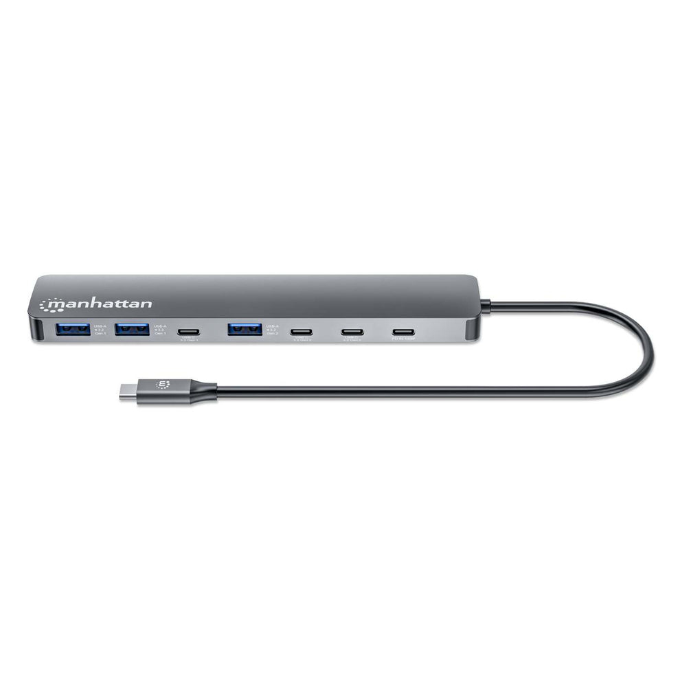 INTELLINET/MANHATTAN 10G/5G USB-C / USB-A Hub 4+3 7-Port with Power Delivery