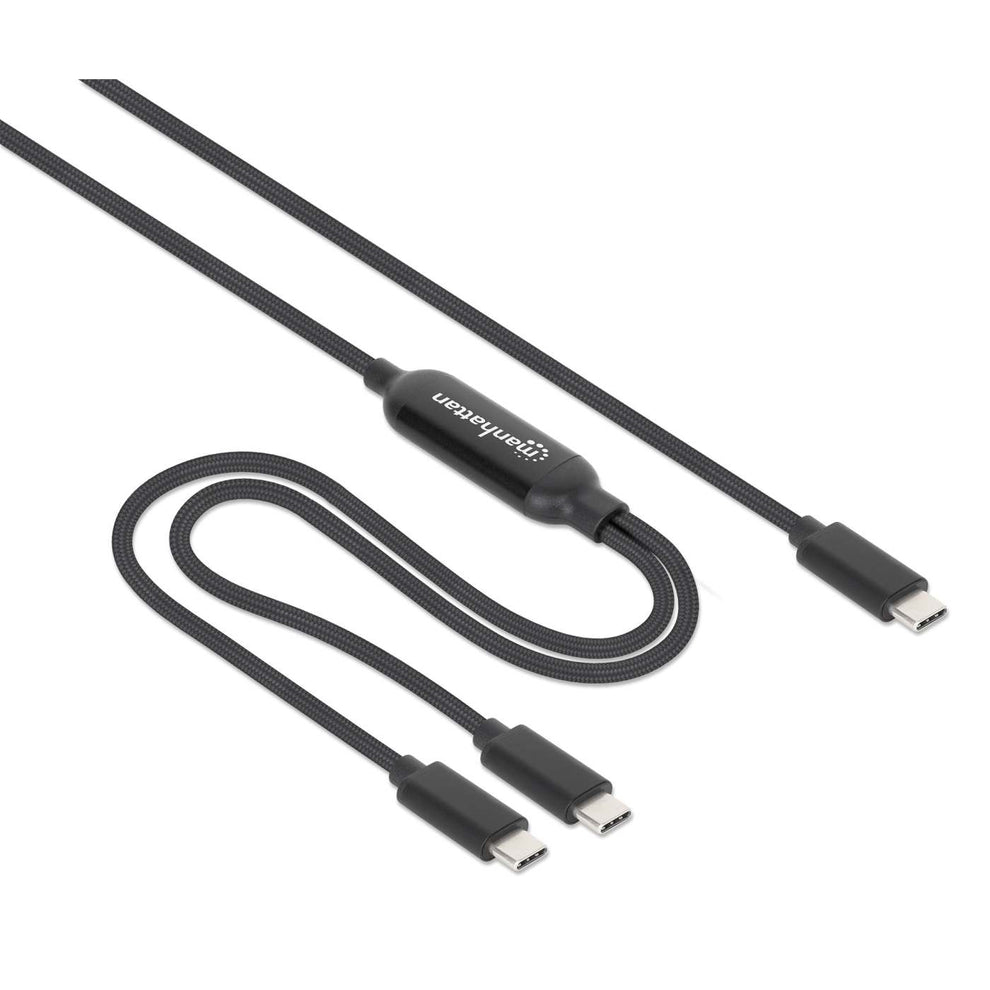 INTELLINET/MANHATTAN Dual USB-C Charging Cable 100 W, 2m