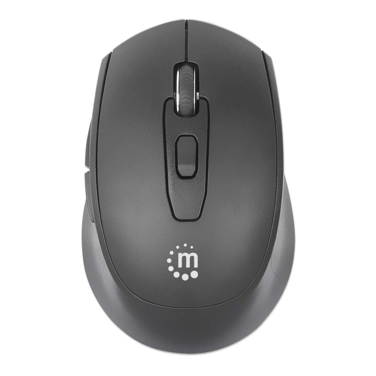 INTELLINET/MANHATTAN Wireless Mouse - MW6200 - Optical - USB - Black