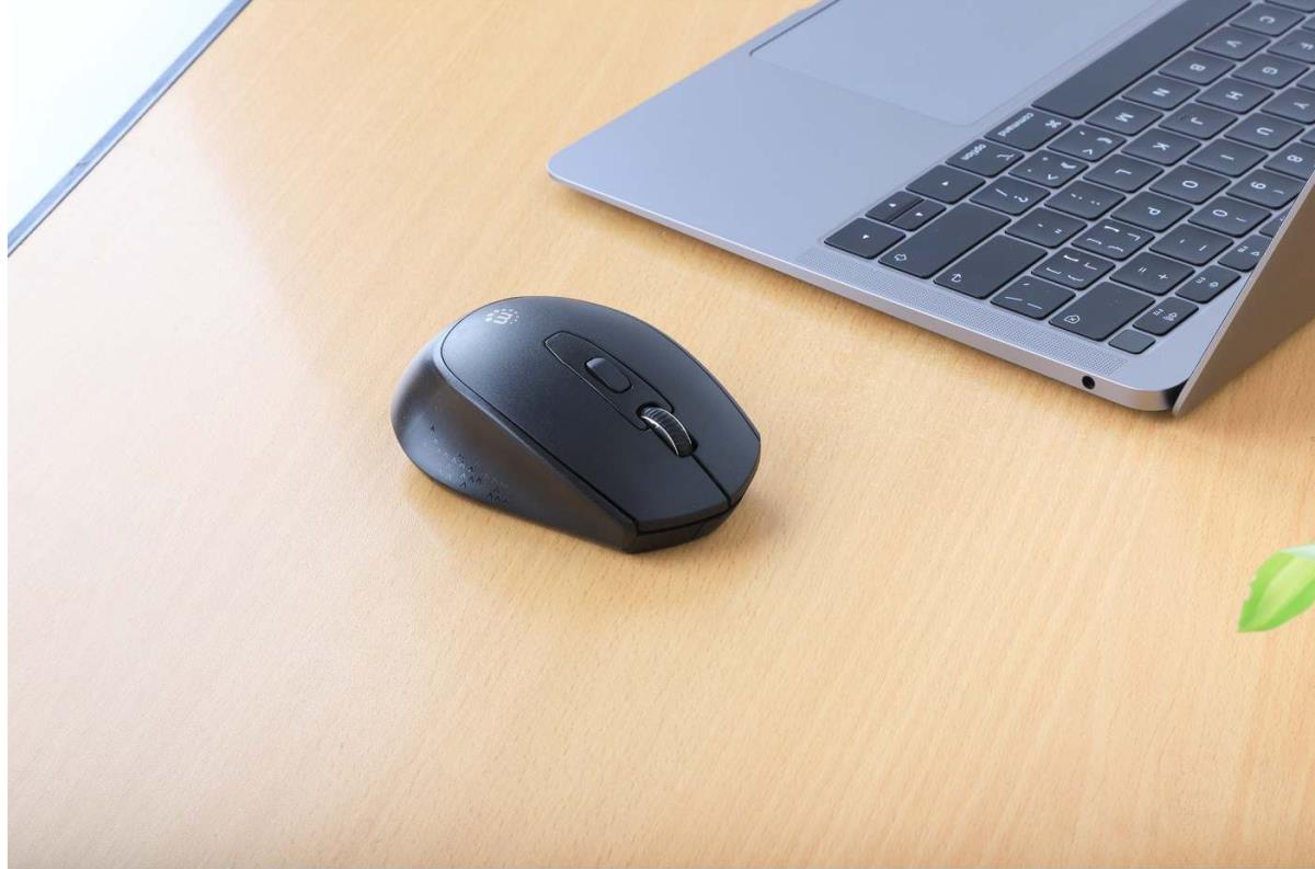 INTELLINET/MANHATTAN Wireless Mouse - MW6200 - Optical - USB - Black