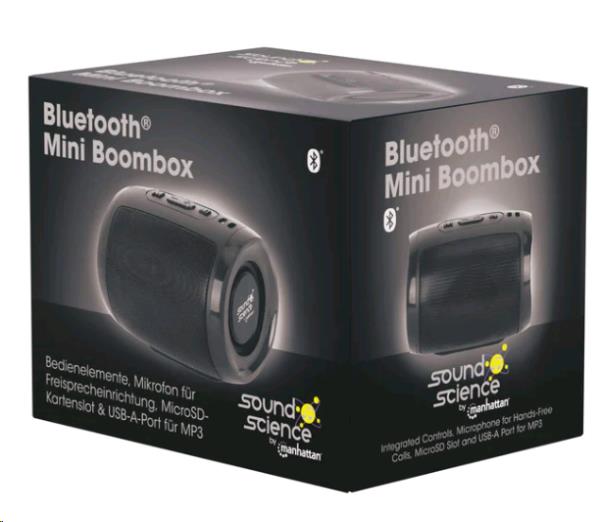 INTELLINET/MANHATTAN Sound Science Bluetooth Mini Boombox