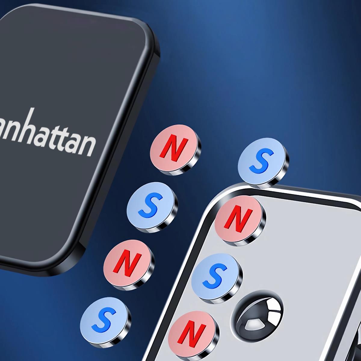 INTELLINET/MANHATTAN Car Dashboard Mount with Magnetic Phone Holder