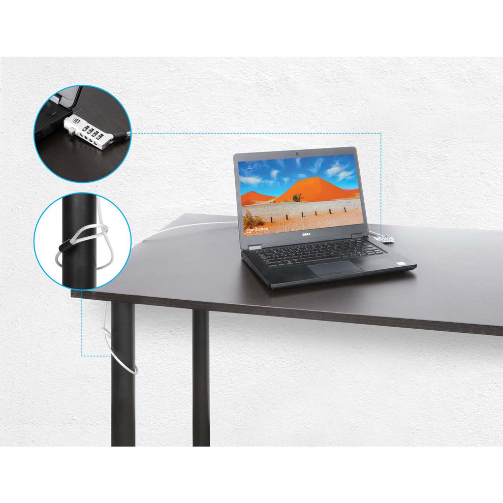 INTELLINET/MANHATTAN Universal Laptop Combination Lock For Noble Wedge Nano and K-Slot