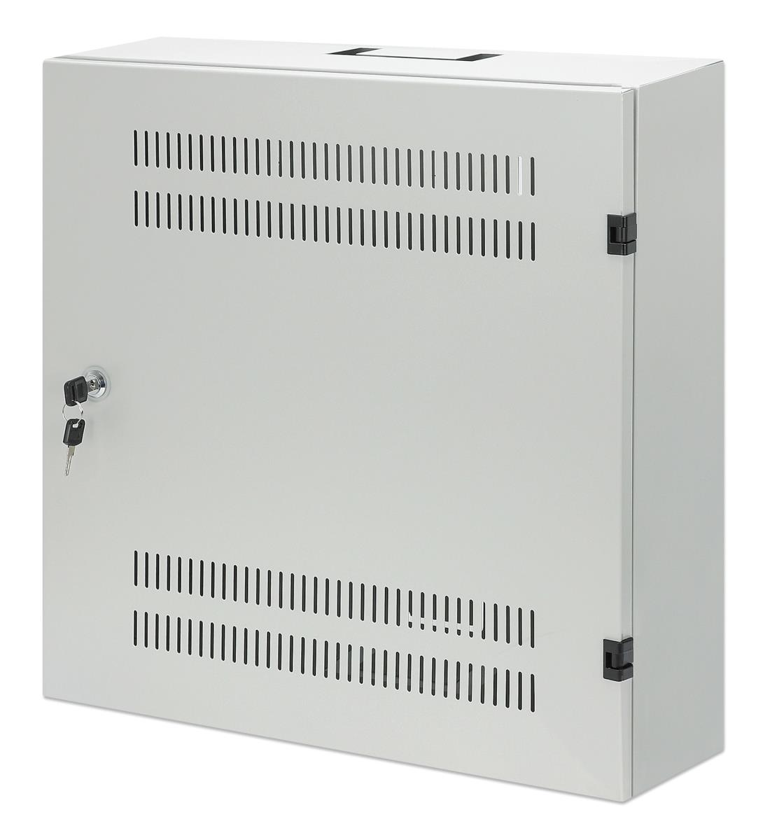 INTELLINET/MANHATTAN Low-Profile 19in Wall Mount Cabinet with 4U Horizontal and 2U Vertical Rails
