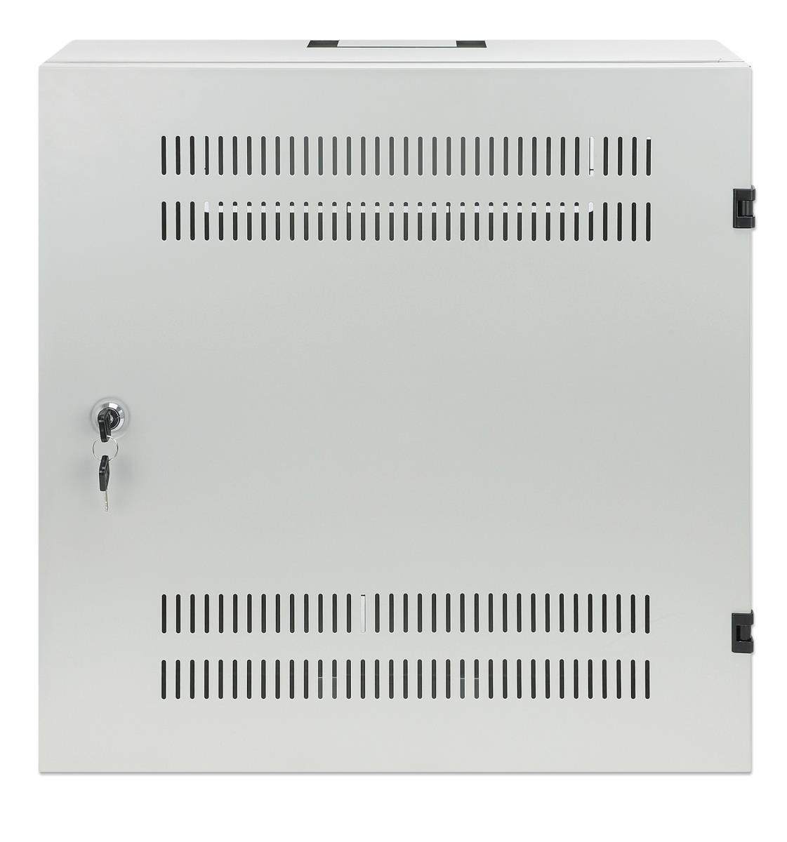 INTELLINET/MANHATTAN Low-Profile 19in Wall Mount Cabinet with 4U Horizontal and 2U Vertical Rails