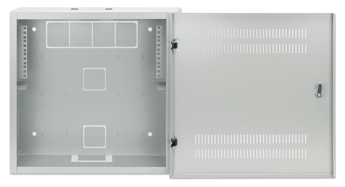 INTELLINET/MANHATTAN Low-Profile 19in Wall Mount Cabinet with 4U Horizontal and 2U Vertical Rails