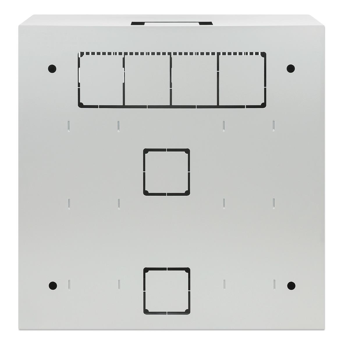 INTELLINET/MANHATTAN Low-Profile 19in Wall Mount Cabinet with 4U Horizontal and 2U Vertical Rails