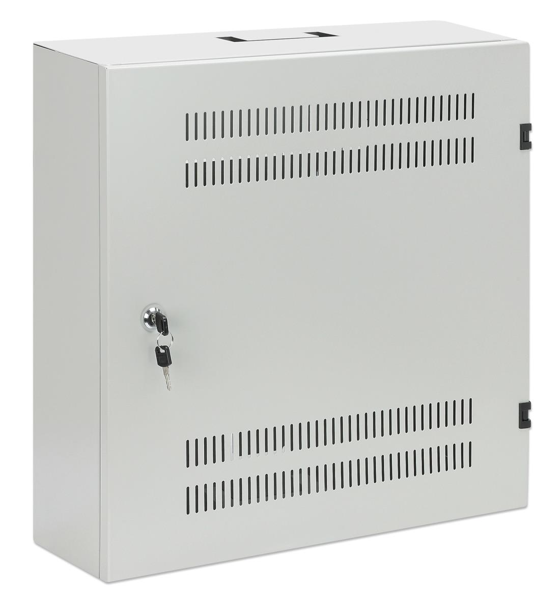 INTELLINET/MANHATTAN Low-Profile 19in Wall Mount Cabinet with 4U Horizontal and 2U Vertical Rails