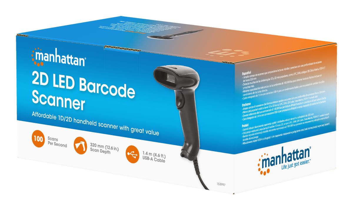 INTELLINET/MANHATTAN 2D LED Barcode Scanner