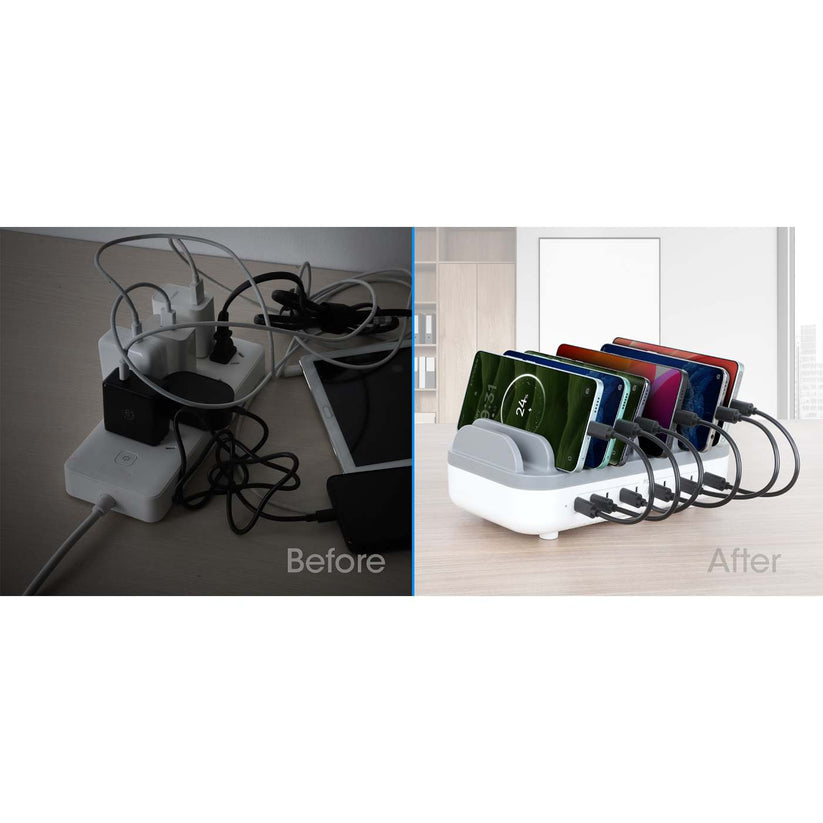 INTELLINET/MANHATTAN Charging Station 10 Port USB-C OUTPUT 10X 20W UK/EU/US Plugs