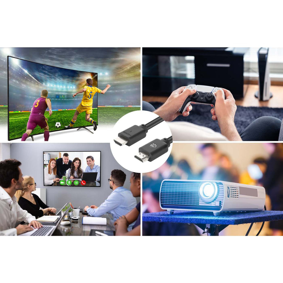INTELLINET/MANHATTAN High Speed Hdmi Cable With Ethernet - 4k@60hz - 10m