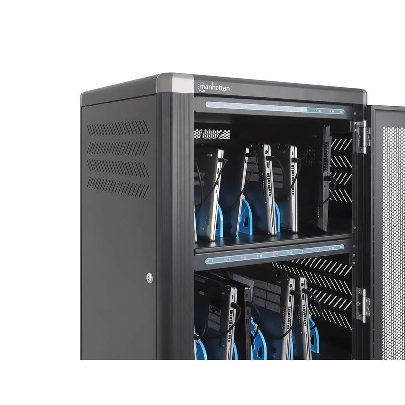 INTELLINET/MANHATTAN Charging Cart - 30-Port USB-C - 1920W