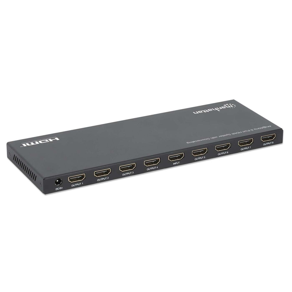 INTELLINET/MANHATTAN HDMI Splitter 4K@60Hz 8-Port with Downscaling