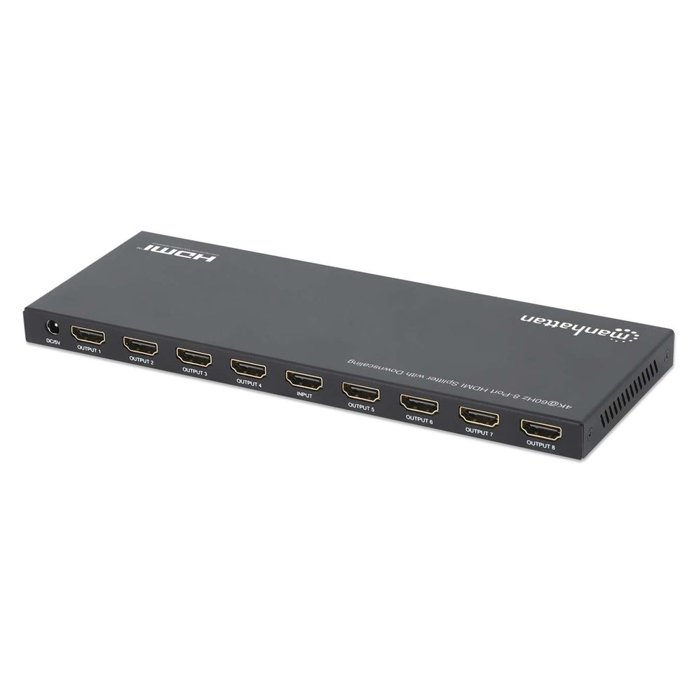 INTELLINET/MANHATTAN HDMI Splitter 4K@60Hz 8-Port with Downscaling