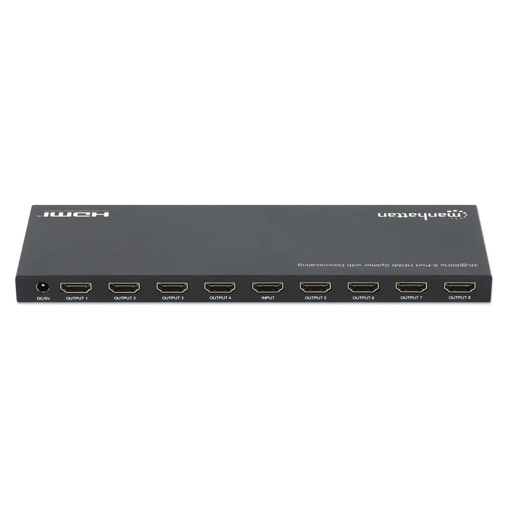 INTELLINET/MANHATTAN HDMI Splitter 4K@60Hz 8-Port with Downscaling