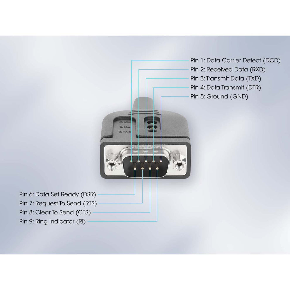 INTELLINET/MANHATTAN USB-C to Serial DB9/RS232 Adapter Cable - 1m