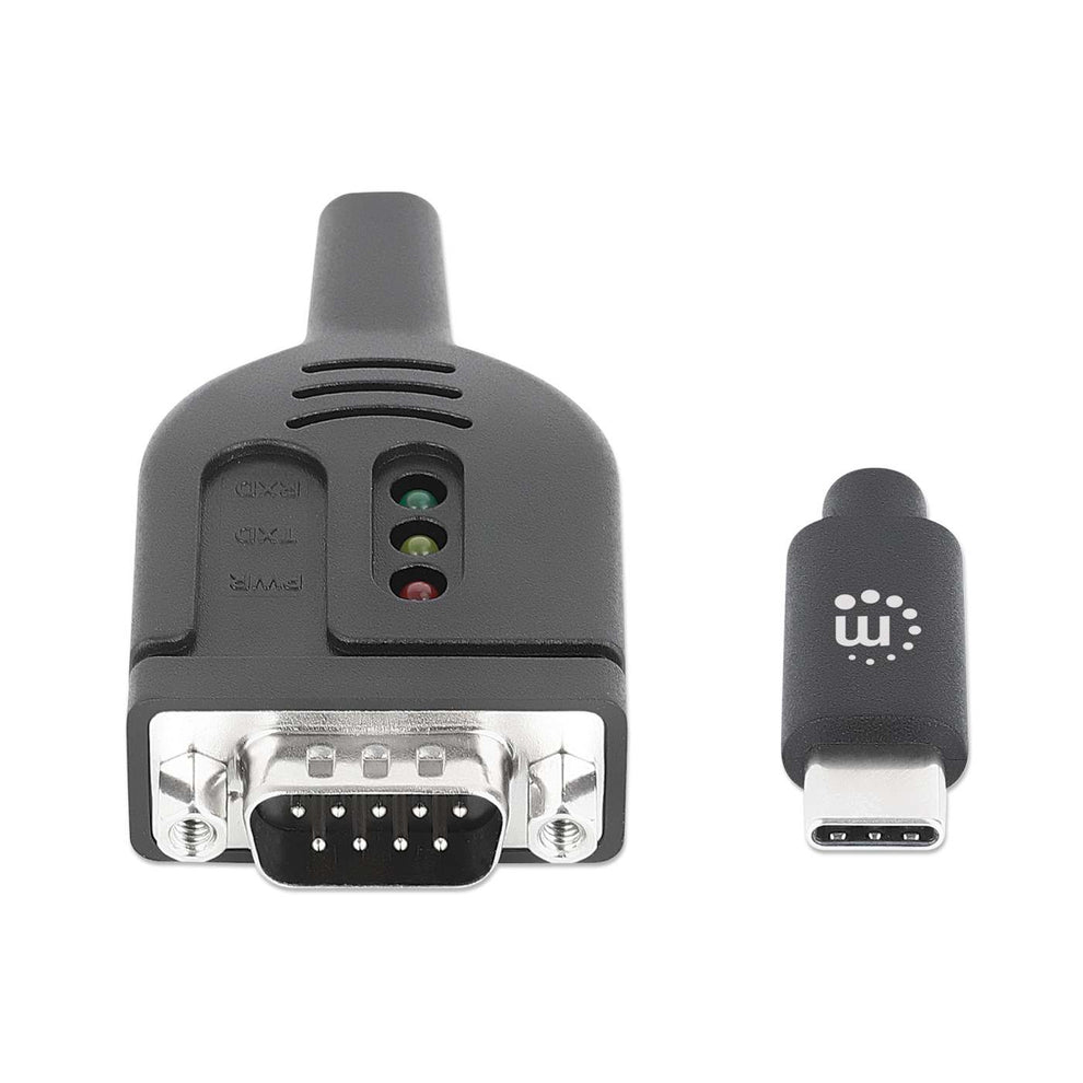 INTELLINET/MANHATTAN USB-C to Serial DB9/RS232 Adapter Cable - 1m