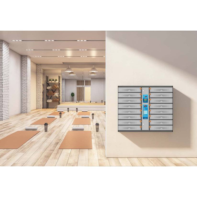 INTELLINET/MANHATTAN Charging Kiosk - 16-Compartment - USB-C - 850 W
