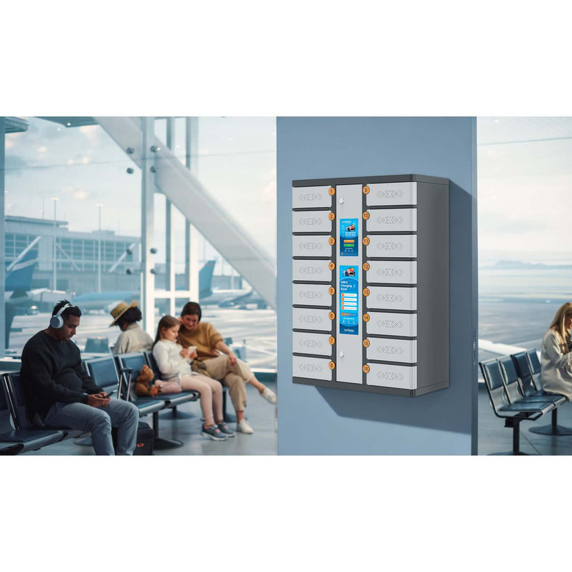 INTELLINET/MANHATTAN Charging Kiosk for Phones - 16-Compartment - USB-C - 500 W