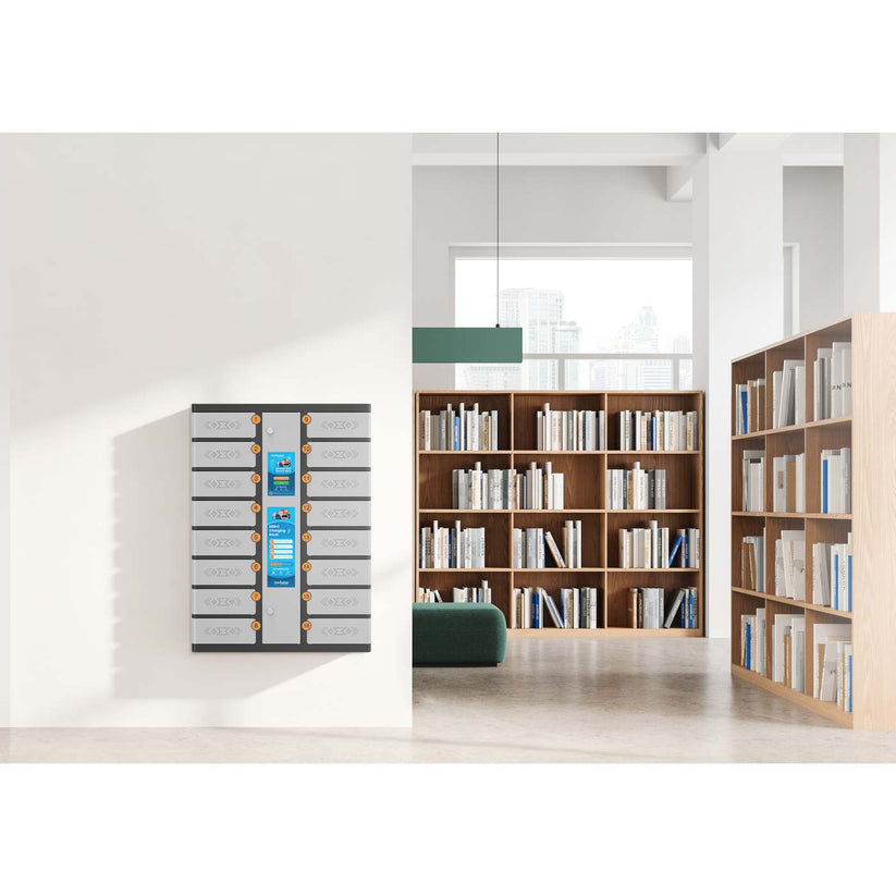 INTELLINET/MANHATTAN Charging Kiosk for Phones - 16-Compartment - USB-C - 500 W