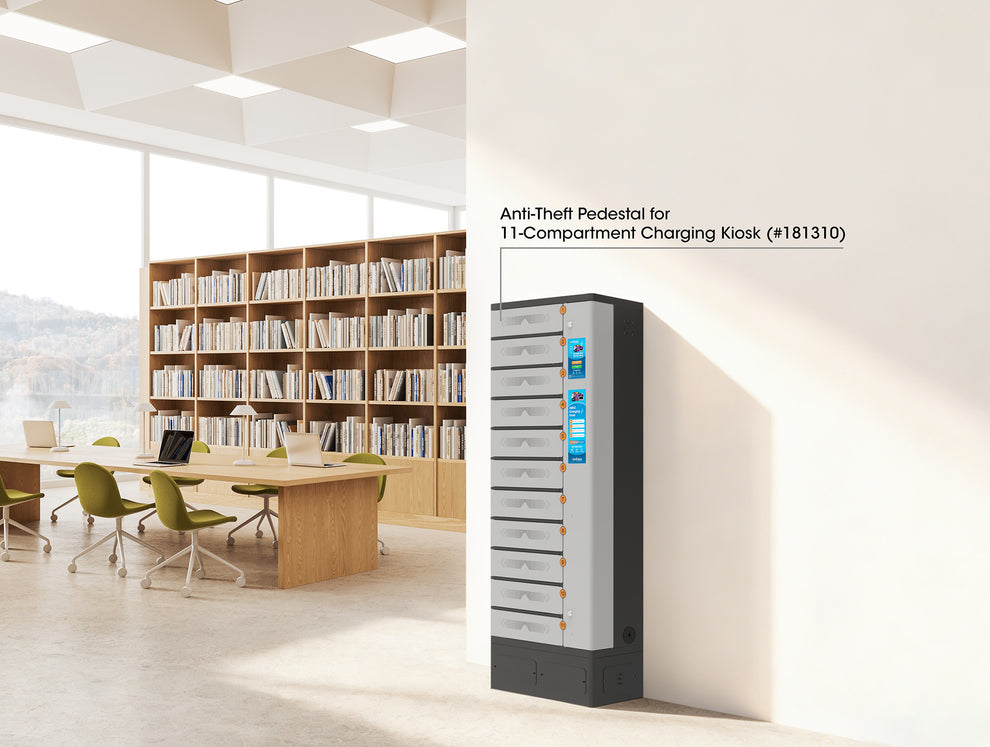 INTELLINET/MANHATTAN Anti-Theft Pedestal for 11-Compartment Charging Kiosk