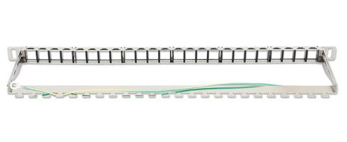 INTELLINET/MANHATTAN Patch Panel - Blank - 24 Port - Shielded - 0.5U