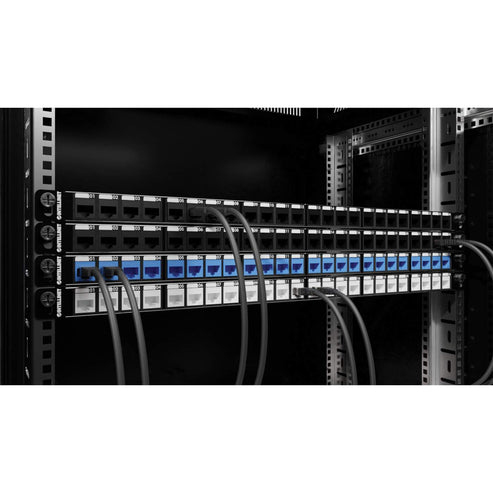 INTELLINET/MANHATTAN Patch Panel - Blank - 24 Port - Shielded - 0.5U