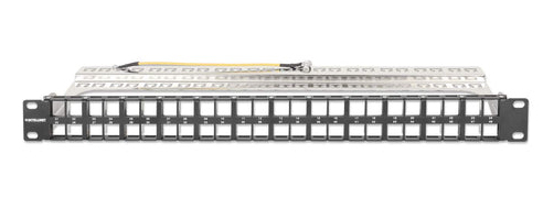 INTELLINET/MANHATTAN Patch Panel - Blank - 48 Port - Shielded - 1U