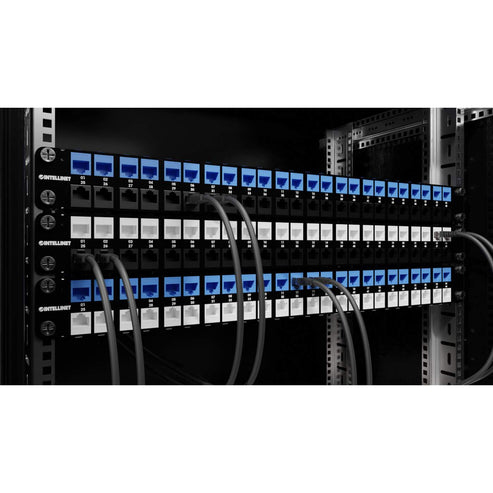 INTELLINET/MANHATTAN Patch Panel - Blank - 48 Port - Shielded - 1U
