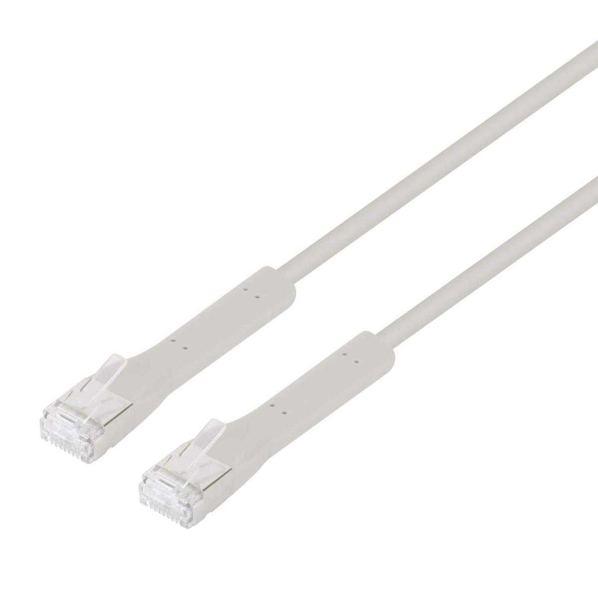 INTELLINET/MANHATTAN FlexiBoot Slim Network Patch Cable - CAT6a - F/FTP - 30cm - Gray