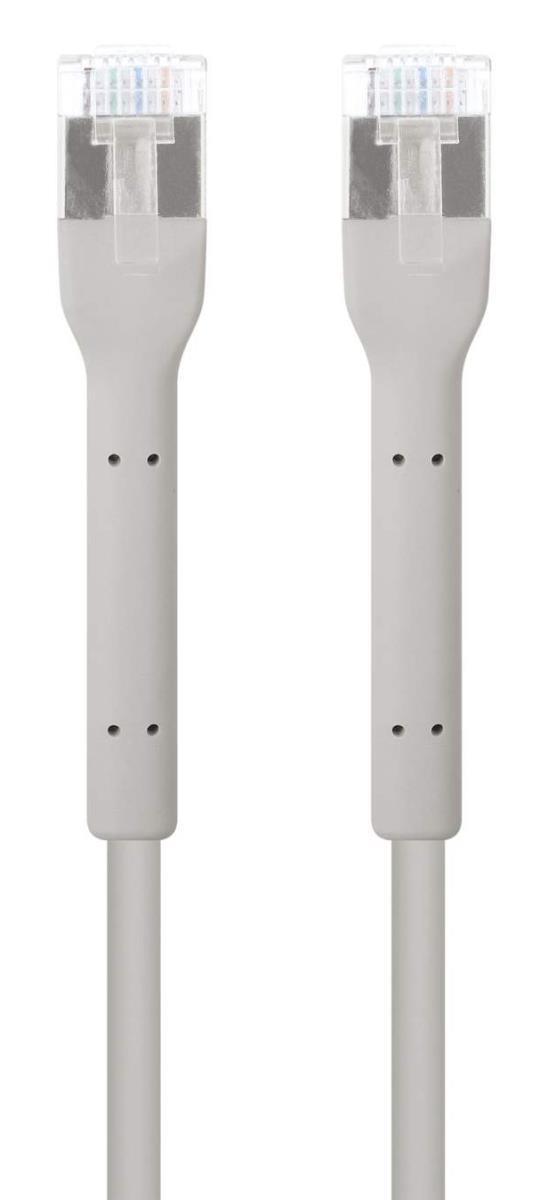 INTELLINET/MANHATTAN FlexiBoot Slim Network Patch Cable - CAT6a - F/FTP - 30cm - Gray