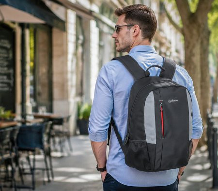 INTELLINET/MANHATTAN York - 16in Notebook Backpack - Black