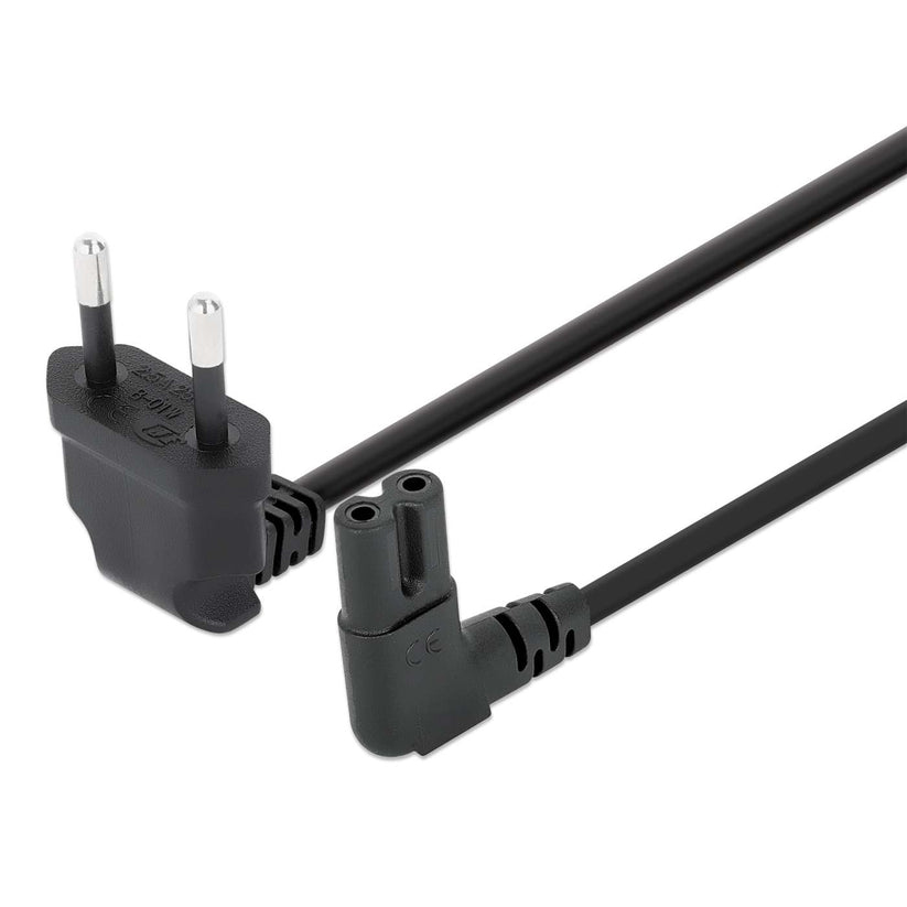 INTELLINET/MANHATTAN Angled Power Cable - C7 to CEE 7/16 - 3m - EU