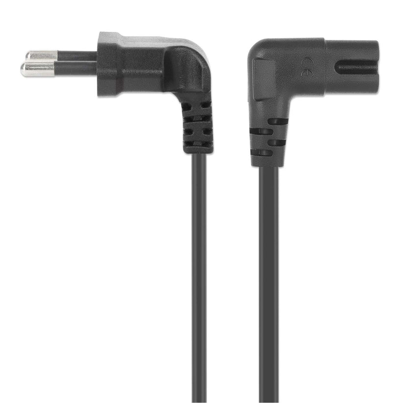 INTELLINET/MANHATTAN Angled Power Cable - C7 to CEE 7/16 - 3m - EU