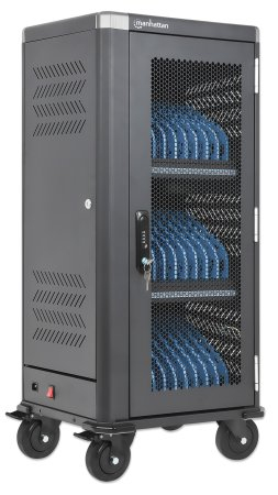 INTELLINET/MANHATTAN Charging Cart - 30-Port USB-C - 30W per Port