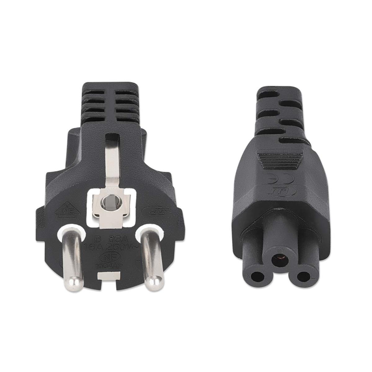 INTELLINET/MANHATTAN Power Cable - C5 to CEE 7/7 - 3m - EU