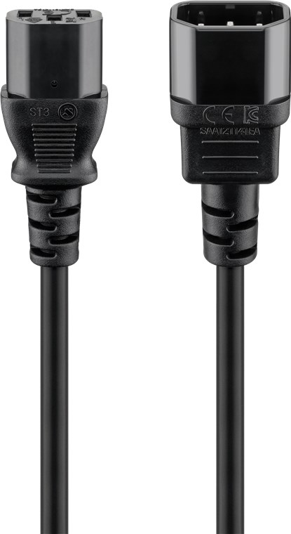INTELLINET/MANHATTAN Power Extension Cable - C13 to C14 - 1m