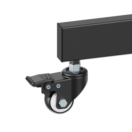 INTELLINET/MANHATTAN TV Cart - 1 TV - Tilt/Height-Adjustable - 37 to 70in - Black