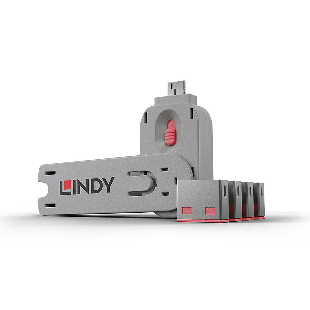 LINDY USB Port Lock Incl 4 Keys