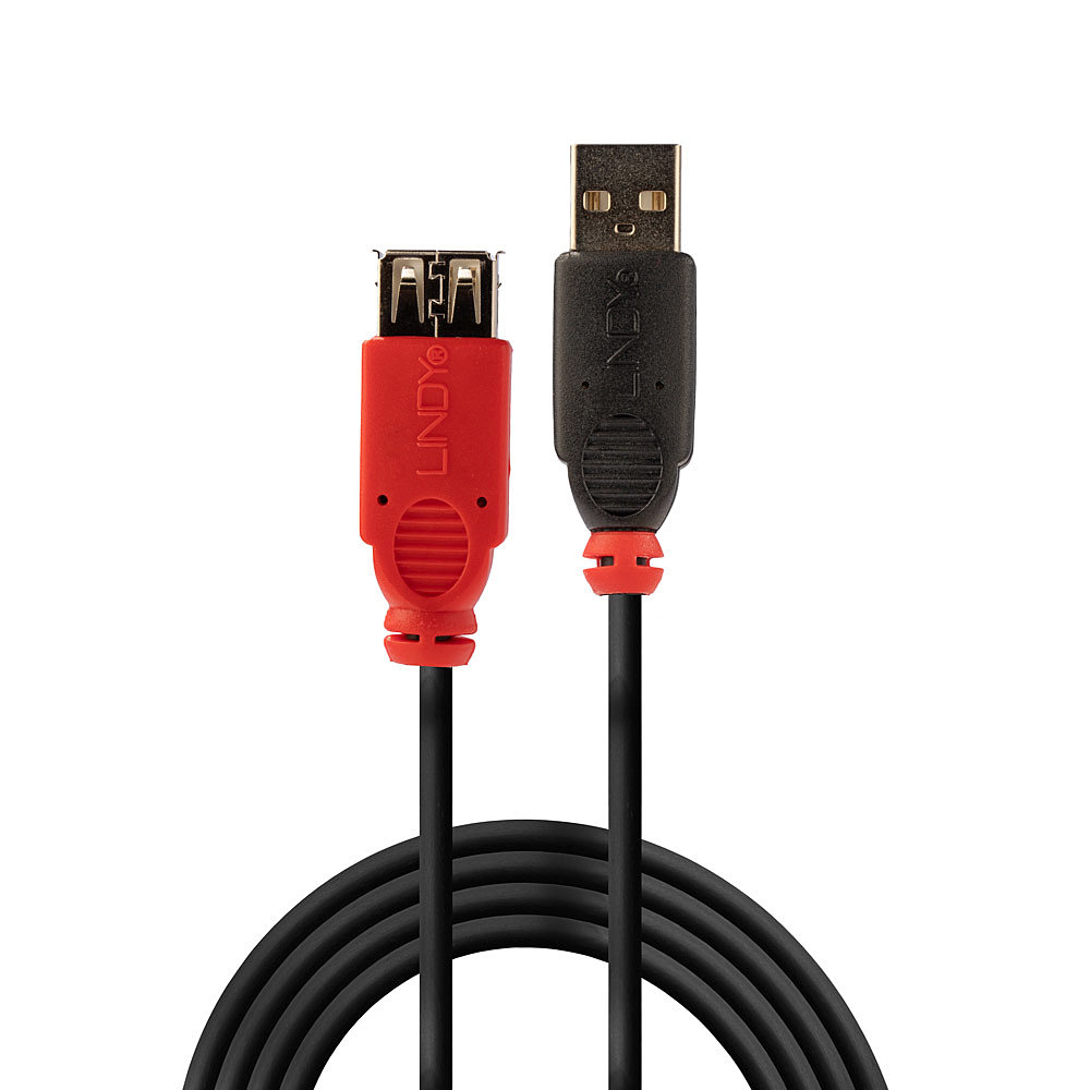 LINDY USB 2.0 Slimline Active Extension Cable 5m