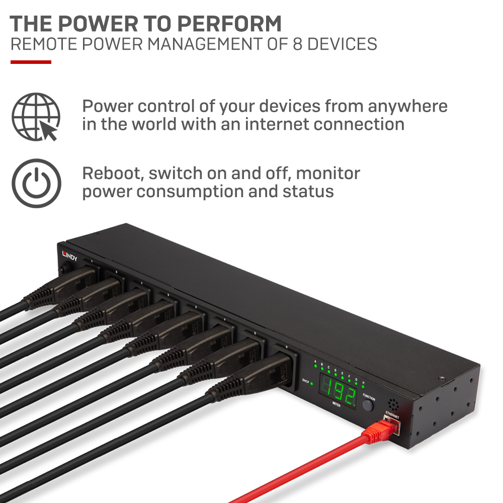 LINDY Ip Power Switch Classic 8 (power Management Over Ip)