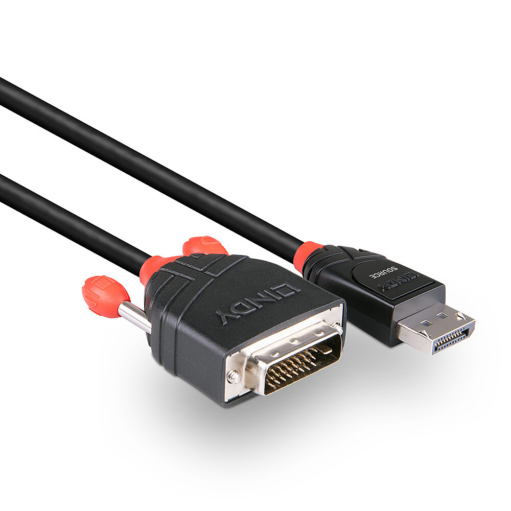 LINDY Cable - DisplayPort To DVI -  5m