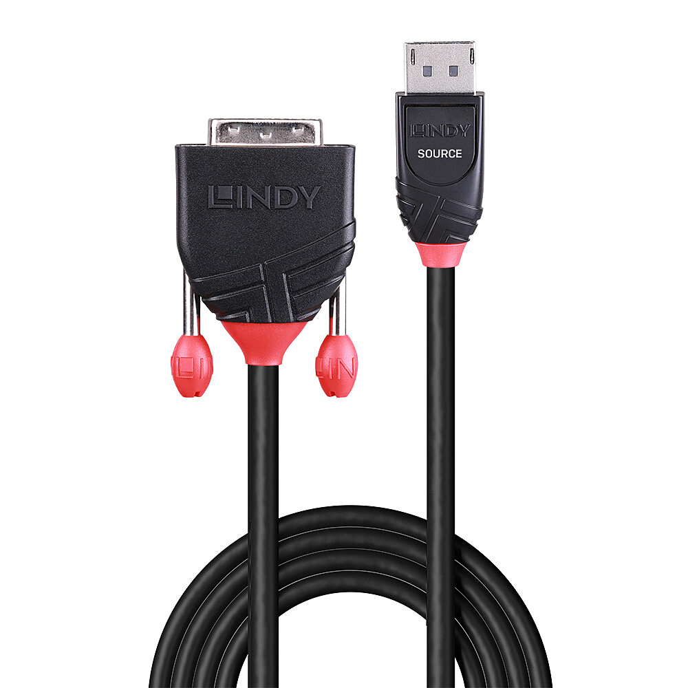 LINDY Cable - DisplayPort To DVI -  5m